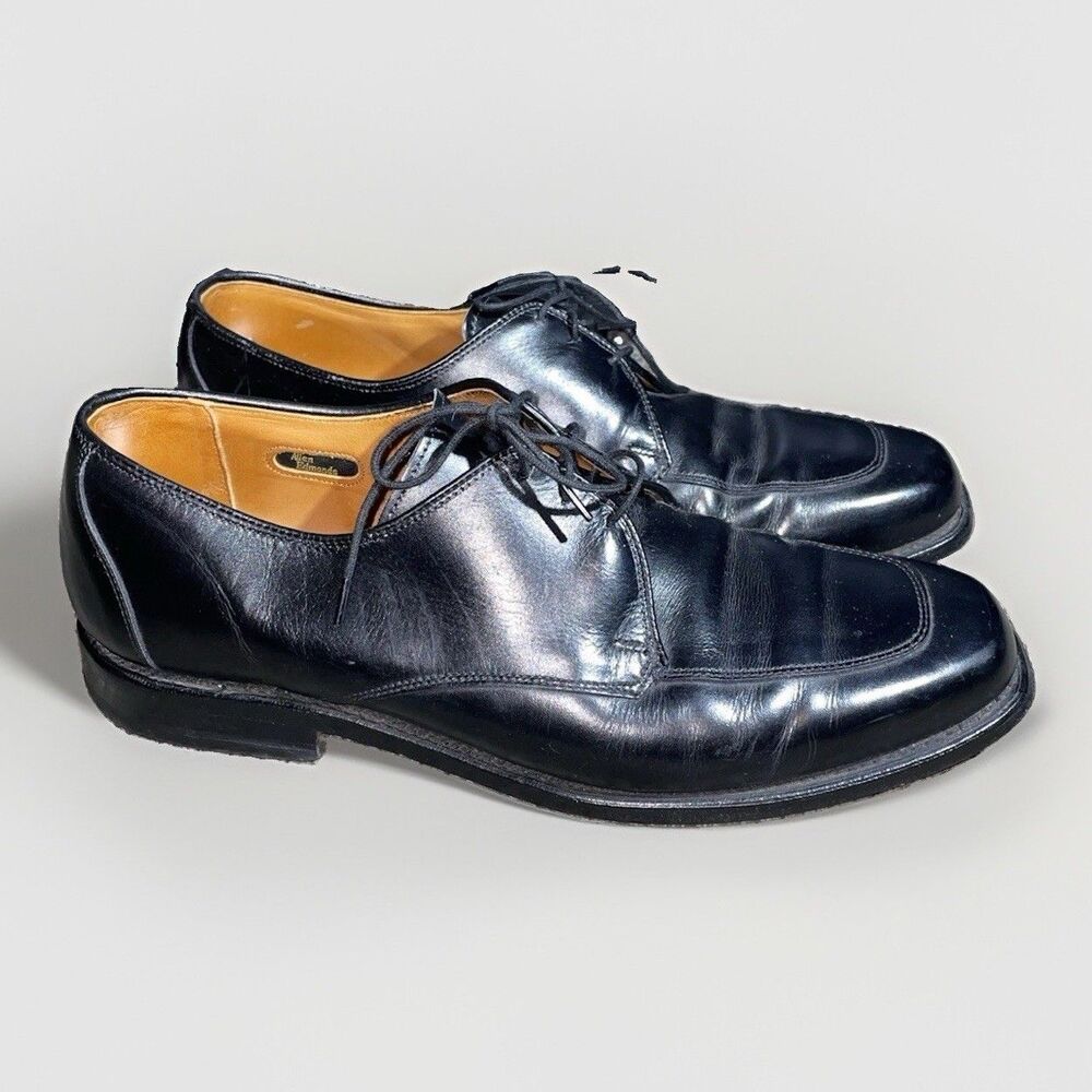 Vintage Allen Edmonds Black Apron Toe Chukka Moc Shoe 9.5 D USA 1102